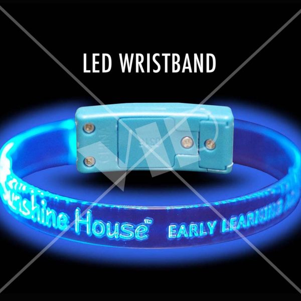Custom Laser Engraved LED Magnetic Wristband Bracelet