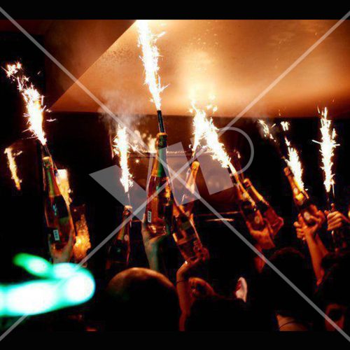 VIP Gold Champagne Bottle Service Sparklers